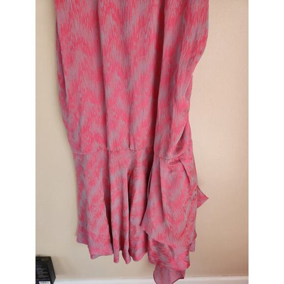 NWD Anthropologie Amira Haroon Ruched Sleeveless Side-Slit Dress M Pink #ND402 - Picture 8 of 16